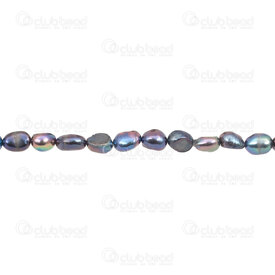 1113-0261-02 - Fresh Water Pearl Bead Potato (approx. 6x8mm) Peacock 0.5mm hole (approx. 40pcs) 13" String 1113-0261-02,Beads,Pearls for jewelry,Clearwater,montreal, quebec, canada, beads, wholesale