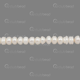 1113-0299-08 - Fresh Water Pearl Bead Spacer 4-5x7mm White 0.5mm Hole 13\" String 1113-0299-08,Beads,Pearls,montreal, quebec, canada, beads, wholesale