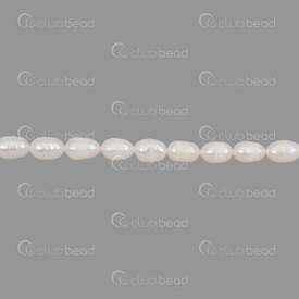 1113-0316-WH - Perle d'Eau Douce Bille Grain Riz 7x9-10mm Blanc Eclat Naturel Trou 0.5mm Corde de 15 Pouces 1113-0316-WH,Billes,Perles pour bijoux,17.25,montreal, quebec, canada, beads, wholesale
