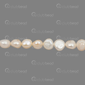 1113-0422-02 - Fresh Water Pearl Baroque 9-10MM Pink 0.5mm hole 13" String (approx.40pcs) 1113-0422-02,Beads,montreal, quebec, canada, beads, wholesale