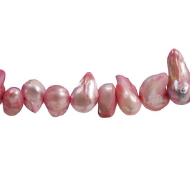 *A-1113-0476 - Fresh Water Pearl Bead Free Form 13X7MM - 10X6MM Dark Pink 16'' String *A-1113-0476,Clearance by Category,Organic,Bead,Natural,Fresh Water Pearl,13X7MM - 10X6MM,Free Form,Free Form,Pink,Pink,Dark,China,16'' String,montreal, quebec, canada, beads, wholesale