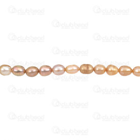 1113-0704-MIX - Fresh Water Pearl Bead Rice 7-8x6mm Natural Gold-Purple Shine 0.5mm hole 14" String !LIMITED QUANTITY! 1113-0704-MIX,1113-0,montreal, quebec, canada, beads, wholesale