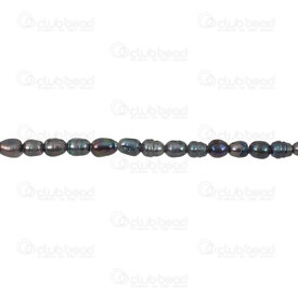 1113-0712-PCK - Perle d'Eau Douce Bille grain de Riz 7-8x6mm Paon Trou 0.5mm Corde 13po !QUANTITE LIMITEE! 1113-0712-PCK,1113-0,montreal, quebec, canada, beads, wholesale