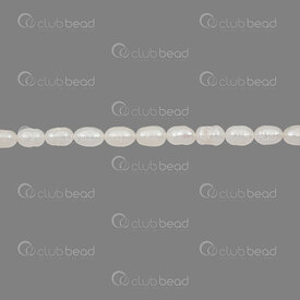 1113-0722-WH - Perle d'Eau Douce Bille Grain de Riz 6.5-7x4.5mm Blanc Trou 0.5mm Corde 13po !QUANTITE LIMITEE! 1113-0722-WH,STS,montreal, quebec, canada, beads, wholesale