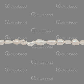 1113-0808-WH - Freshwater Pearl Bead Potato 6-7x5mm White 0.5mm hole 13in String !LIMITED QUANTITY! 1113-0808-WH,quan,montreal, quebec, canada, beads, wholesale