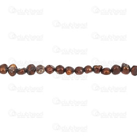 1113-9050-02 - Perle d’Eau Douce Bille Petite Forme Libre Brun 4-6mm 1 Corde 1113-9050-02,montreal, quebec, canada, beads, wholesale