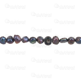 1113-9050-06 - Perle d’Eau Douce Bille Grosse Forme Libre Paon 5-8mm 1 Corde 1113-9050-06,montreal, quebec, canada, beads, wholesale