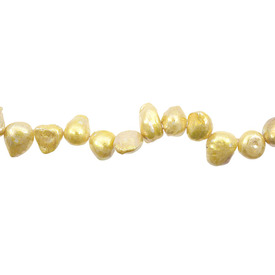 *1113-9900-04 - Fresh Water Pearl Bead Free Form 8MM Yellow App. 18'' String  Limited Quantity! *1113-9900-04,Beads,Bead,Natural,Fresh Water Pearl,8MM,Free Form,Free Form,Yellow,Yellow,China,App. 18'' String,Limited Quantity!,montreal, quebec, canada, beads, wholesale