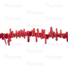 1114-0140 - Bille de Corail Bâtonnet App. 8-18mm Rouge Corde de 16 po 1114-0140,Billes,Coquillage,Autres,Bille,Naturel,Corail,App. 8-18mm,Bâtonnet,Rouge,Rouge,Chine,Corde de 16 Pouces,montreal, quebec, canada, beads, wholesale