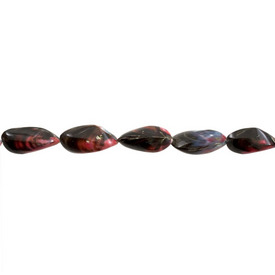 *1114-0167-02 - Bivalve Shell Bead Oval 15X30MM Red 16'' String Philippines *1114-0167-02,Beads,Shell,Others,Bead,Natural,Bivalve Shell,15X30MM,Oval,Red,Philippines,16'' String,montreal, quebec, canada, beads, wholesale