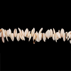 *1114-0168 - Strombus Luhanus Shell Bead Crazy Cut App. 10x20mm Natural 16'' String Philippines *1114-0168,Bead,Natural,Strombus Luhanus Shell,App. 10x20mm,Crazy Cut,Natural,Philippines,16'' String,montreal, quebec, canada, beads, wholesale