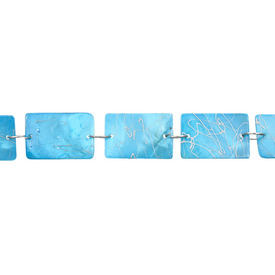 1114-0180-06 - Lake Shell Bead Rectangle 20X30MM Aquamarine 2 Holes 10pcs 1114-0180-06,Clearance by Category,Organic,Bead,Natural,Lake Shell,20X30MM,Rectangle,Aquamarine,2 Holes,China,10pcs,montreal, quebec, canada, beads, wholesale