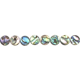 1114-0242 - Bille de Coquillage Pastille 10MM Corde de 16 Pouces 1114-0242,montreal, quebec, canada, beads, wholesale