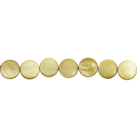 1114-0602-04 - Lake Shell Bead Coin 6MM Khaki 16'' String 1114-0602-04,Bead,Natural,Lake Shell,6mm,Round,Coin,Green,Khaki,China,Dollar Bead,16'' String,montreal, quebec, canada, beads, wholesale