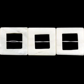 A-1114-0678 - Lake Shell Bead Square Donut 40MM Natural 16'' String A-1114-0678,Dollar Bead - Shell,Bead,Natural,Lake Shell,40MM,Square,Square,Donut,0,Natural,China,Dollar Bead,16'' String,montreal, quebec, canada, beads, wholesale
