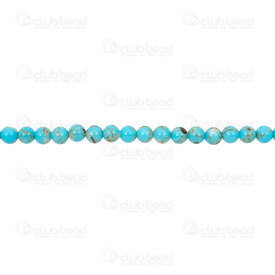 1114-0806-4mm - Shell Bead Pink Blue with Gold Line Round 4mm 0.5mm hole 15in String 1114-0806-4mm,Beads,Shell,Others,montreal, quebec, canada, beads, wholesale