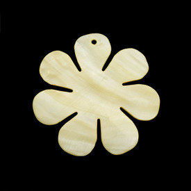 *1114-1303-14 - Lake Shell Pendant Flower Seven Petals 50MM Natural 1pc *1114-1303-14,montreal, quebec, canada, beads, wholesale