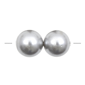 1114-5801-04 - Bille Perle de Coquillage Stellaris Rond 4MM Gris Pâle 50pcs 1114-5801-04,montreal, quebec, canada, beads, wholesale