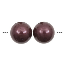 1114-5801-10 - Shell Pearl Bead Stellaris Round 4MM Burgundy 50pcs 1114-5801-10,montreal, quebec, canada, beads, wholesale
