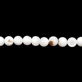 *1114-9912-04 - Shell Bead Round 6MM Natural App. 15'' String  Limited Quantity! *1114-9912-04,6mm,Bead,Natural,Shell,6mm,Round,Round,Natural,Natural,China,Dollar Bead,App. 15'' String,Limited Quantity!,montreal, quebec, canada, beads, wholesale