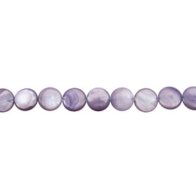 *1114-9912-68 - Shell Bead Round Flat 11MM Light Mauve App. 15'' String  Limited Quantity! *1114-9912-68,Bead,Natural,Shell,11MM,Round,Round,Flat,Mauve,Mauve,Light,China,App. 15'' String,Limited Quantity!,montreal, quebec, canada, beads, wholesale