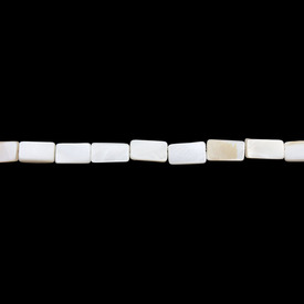 *1114-9912-92 - Shell Bead Rectangle Flat 6X11MM Natural App. 14'' String  Limited Quantity! *1114-9912-92,Beads,Shell,Lake shell,Bead,Natural,Shell,6X11MM,Rectangle,Flat,White,Natural,China,App. 14'' String,Limited Quantity!,montreal, quebec, canada, beads, wholesale