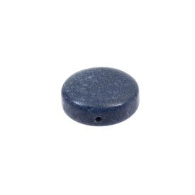 *1115-02118-02 - Sponge Coral Bead Coin 16MM Blue 16'' String *1115-02118-02,montreal, quebec, canada, beads, wholesale