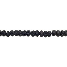 1115-7906 - Volcanic Stone Bead Rondelle 8MM 16'' String 1115-7906,montreal, quebec, canada, beads, wholesale