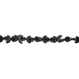 *1116-0206-BLK - Coconut Bead Halfmoon 10MM Black 16'' String *1116-0206-BLK,Coconut,Bead,Wood,Coconut,10mm,Halfmoon,Black,Black,China,16'' String,montreal, quebec, canada, beads, wholesale