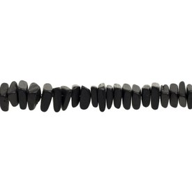 *1116-0208-BLK - Coconut Bead Triangle 15MM Black 16'' String *1116-0208-BLK,Beads,Nuts,Coconut,Bead,Wood,Coconut,15MM,Triangle,Black,Black,China,16'' String,montreal, quebec, canada, beads, wholesale