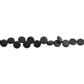 *1116-0214-BLK - Coconut Bead Round 10MM Black Side Drilled 16'' String *1116-0214-BLK,Bead,Wood,Coconut,Round,Round,Black,Black,Side Drilled,China,16'' String,montreal, quebec, canada, beads, wholesale