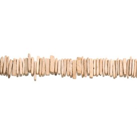*1116-0218-NAT - Coconut Bead Stick 0.5'' Natural Top Drilled 16'' String *1116-0218-NAT,Beads,Nuts,Coconut,Bead,Wood,Coconut,0.5'',Stick,0,Natural,Top Drilled,China,16'' String,montreal, quebec, canada, beads, wholesale
