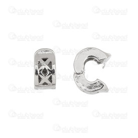 1118-0515-02 - Stopper Bead European Style Cylinder Crossed Line 10mm Nickel Large Hole 5pcs 1118-0515-02,European style,Beads,Stopper Bead,European Style,Metal,10mm,Cylinder,Cylinder,Crossed Line,Grey,Nickel,Large Hole,China,5pcs,montreal, quebec, canada, beads, wholesale