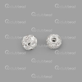 1190-0322-10WH - Metal Bead 10mm Rhineston nickel with 3.5mm hole 10pcs 1190-0322-10WH,montreal, quebec, canada, beads, wholesale