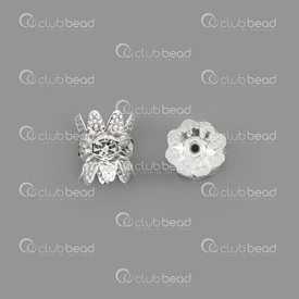 1190-2800-08SL - rhonestone bead cap spacer 8mm silver with crystal stone 20 pcs 1190-2800-08SL,Beads,Rhinestones,montreal, quebec, canada, beads, wholesale