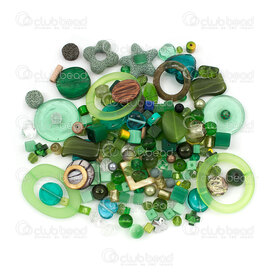 1199-0010-MIX4 - Bille Assortiment Matériau-Couleur-Dimension-Forme Assortiment Vert 1 Sac (app. 300g)  Quantité Limitée! 1199-0010-MIX4,Produits en vrac,Billes et pendentifs,Bille,Assorted Material-Colors-Sizes-Shapes,Green Mix,Chine,1 Bag (app. 300g),Limited Quantity!,montreal, quebec, canada, beads, wholesale