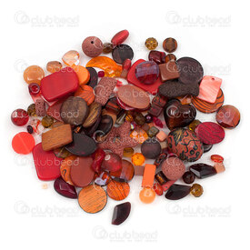 1199-0010-MIX6 - Bead Assorted Material-Colors-Sizes-Shapes Red Mix 1 Bag (app. 300g)  Limited Quantity! 1199-0010-MIX6,Bulk products,Beads and pendants,Bead,Assorted Material-Colors-Sizes-Shapes,Red Mix,China,1 Bag (app. 300g),Limited Quantity!,montreal, quebec, canada, beads, wholesale