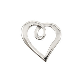 *1413-1400 - Stainless Steel 316 Pendant Heart 35X38MM 1pc *1413-1400,montreal, quebec, canada, beads, wholesale