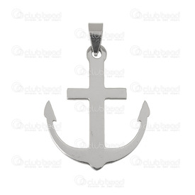 1413-14108 - Stainless Steel 304 Pendant Anchor With Bail 39x32mm 1pc 1413-14108,1413-1,1pc,Pendant,Stainless Steel 304,39x32mm,Anchor,With Bail,China,1pc,montreal, quebec, canada, beads, wholesale