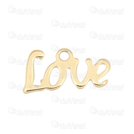 1413-1480-GL - Stainless Steel 304 Charm Love 13X6.5MM Gold 10pcs 1413-1480-GL,Charms,Stainless Steel,10pcs,Charm,Stainless Steel 304,13X6.5MM,Love,Yellow,Gold,China,10pcs,montreal, quebec, canada, beads, wholesale