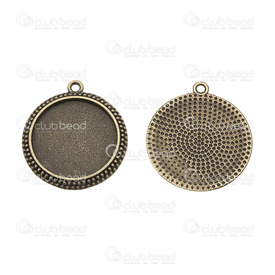 1413-1516-104 - Metal Bezel Cup Pendant 25mm Round Antique Brass 5pcs 1413-1516-104,25MM,Metal,Bezel Cup Pendant,Metal,Bezel Cup Pendant,Round,25MM,Brown,Antique Brass,Metal,5pcs,China,montreal, quebec, canada, beads, wholesale
