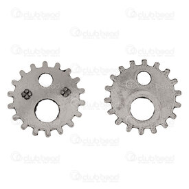 1413-1516-227-2-OXWH - Metal Pendant Gear Steampunk 20mm Antique Nickel 20pcs 1413-1516-227-2-OXWH,Clearance by Category,Metal,20pcs,Pendant,Metal,Metal,20MM,Gear,Steampunk,Antique Nickel,China,20pcs,montreal, quebec, canada, beads, wholesale