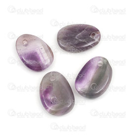 1413-1623-3502 - Semi precious stone pendant egg shape approx.35x25mm amethyst 4mm hole 4pcs 1413-1623-3502,montreal, quebec, canada, beads, wholesale