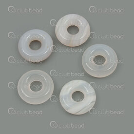 1413-1624-1502 - Pierre Fine Naturelle Pendentif Beigne Agate Blanc 15x4.5mm Diametre Interieur 5mm 5pcs 1413-1624-1502,Pendentifs,Pierre fine,montreal, quebec, canada, beads, wholesale