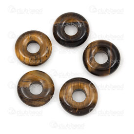 1413-1624-1802 - Pierre Fine Naturelle Pendentif Beigne Œil de Tigre 18x5mm Diametre Interieur 6mm 5pcs 1413-1624-1802,T*,montreal, quebec, canada, beads, wholesale