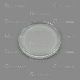 1413-2009-CAB02 - Glass Cabochon Round Flat 25mm Clear 10pcs 1413-2009-CAB02,Cabochons,Glass,Cabochon,Glass,Glass,25MM,Round,Round,Flat,Colorless,Clear,China,10pcs,montreal, quebec, canada, beads, wholesale