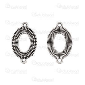 1413-2074-WH - Metal Bezel Cup Link 10x14.5mm With Perforated Base Oval Antique Nickel 10pcs 1413-2074-WH,Pendants,Metal,10pcs,Metal,Bezel Cup Link,With Perforated Base,Oval,10x14.5mm,Grey,Antique Nickel,Metal,10pcs,China,montreal, quebec, canada, beads, wholesale
