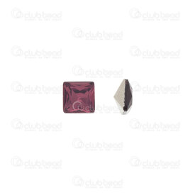 1413-3026 - Crystal Chaton Sqaure Pointed Back 6x6x3.5mm Purple 1pc  Off Price Policy 1413-3026,Or billes,Crystal,Chaton,Chaton,Crystal,6x6x3.5mm,Square,Sqaure,Pointed Back,Mauve,Purple,China,1pc,Off Price Policy,montreal, quebec, canada, beads, wholesale