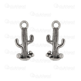 1413-5111-04 - Nature Metal charm Cactus 16x10mm Nickel 20pcs 1413-5111-04,Charms,Metal,montreal, quebec, canada, beads, wholesale