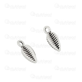 1413-5111-06 - Nature Metal Charm 3D Leaf 12.5x6x6mm with 1.5mm ring Nickel 50pcs 1413-5111-06,Charms,montreal, quebec, canada, beads, wholesale